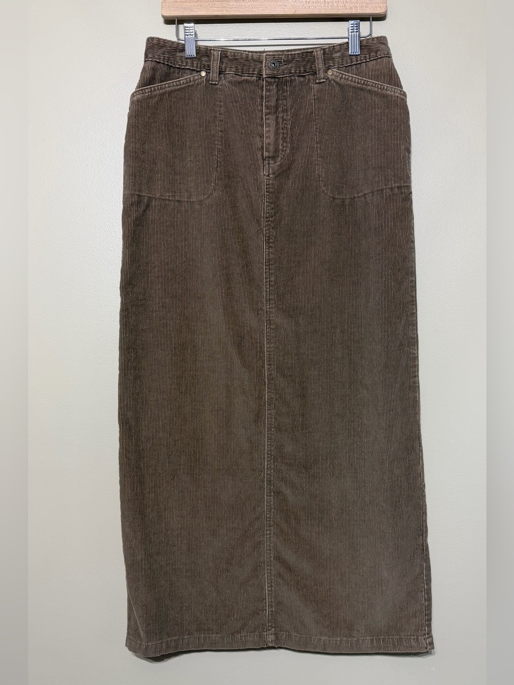 Y2K Reitmans Brown Corduroy Cotton Maxi Skirt